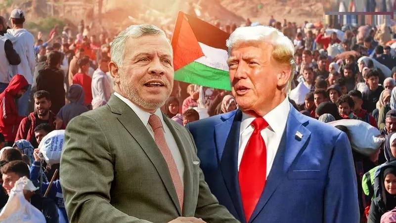 البيت الأبيض : العاهل الأردني رفض بشكل قاطع خطة ترامب لتهجير الفلسطينيين من غزة
