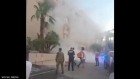 مسيّرة يمنية تسقط في إيلات وتصيب فندقا بشكل مباشر  (صور وفيديو)