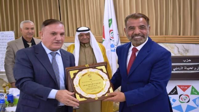 علي عليان الزبون رئيس ديوان آل عليان الزبون بني حسن ينضم الى حزب المستقبل