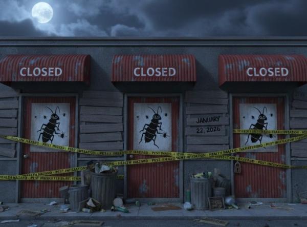 لوجود حشرات.. إغلاق 3 مطاعم في أحد المولات الكبرى وإحالة المخالفين للقضاء