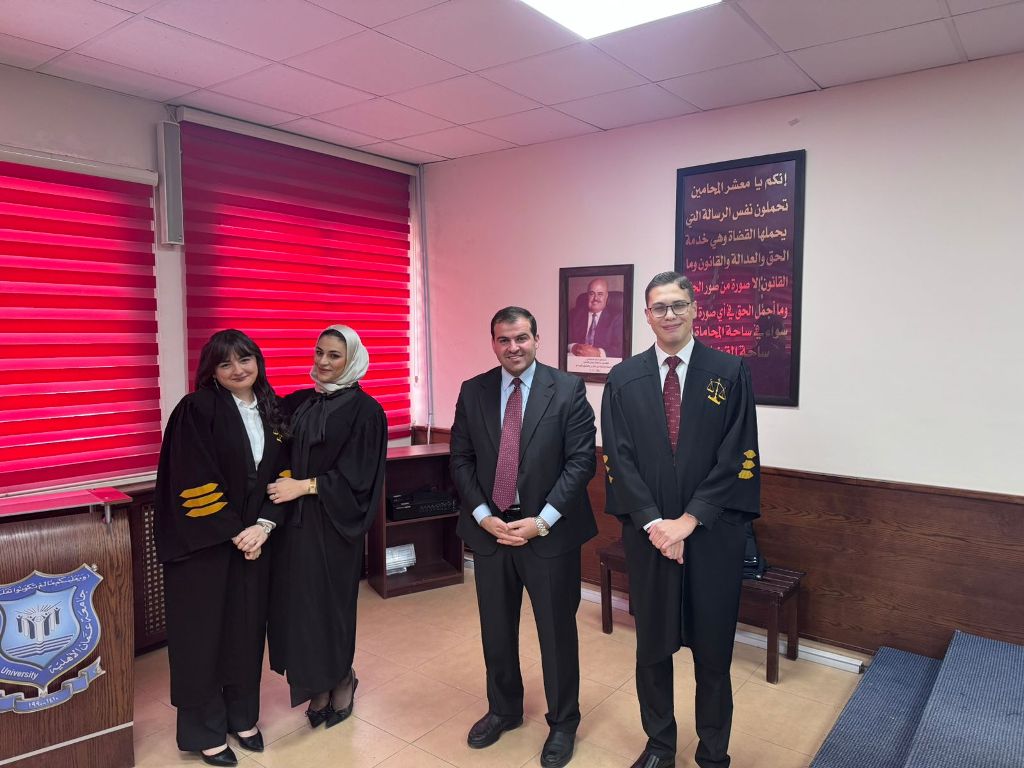 كلية الحقوق في عمّان الأهلية تحرز المركز الأول وتمثل الأردن في مسابقة المحكمة الصورية العربية 2026