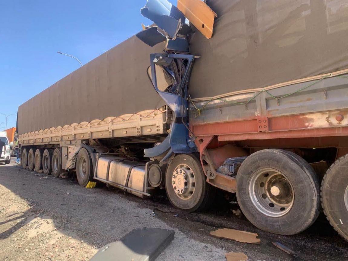الامن يكشف عن سبب حادث الشاحنتين في الطريق الخلفي للعقبة